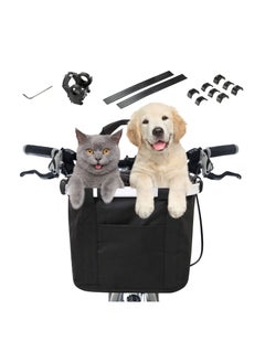 Generic Front Dog Bike Basket, Removable Waterproof Bicycle Bag for Adults, Folding Pet Carrier for Shopping, Camping, and Cycling - Easy to Carry Bike Baskets for Bicycles.  - Image 1