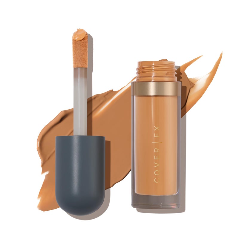 COVER FX Skin Discovered Longwear Full Coverage Concealer Buildable CreaseResistant High Coverage Formula Conceals Corrects and Brightens D1 Tan to deep skintones with a warm golden undertone