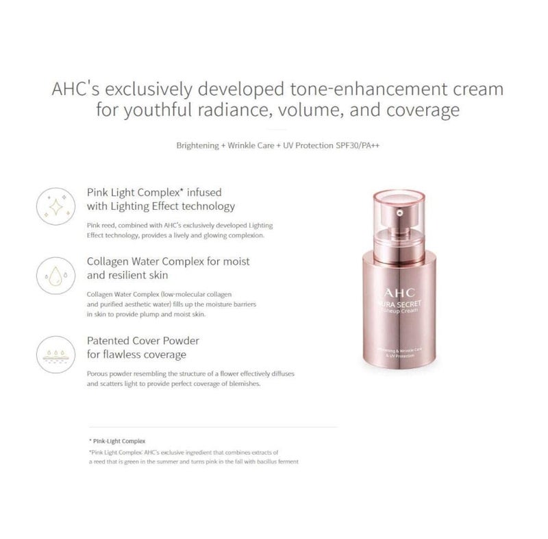 AHC AURA SECRET TONE UP CREAM SPF30 PA++ / AHC TONE UP CREAM - Image 4