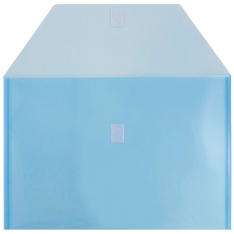 JAM PAPER Plastic Envelopes with Hook & Loop Closure - Legal Booklet - 9 3/4 x 14 1/2 - Assorted Colors - 6/Pack - Image 4