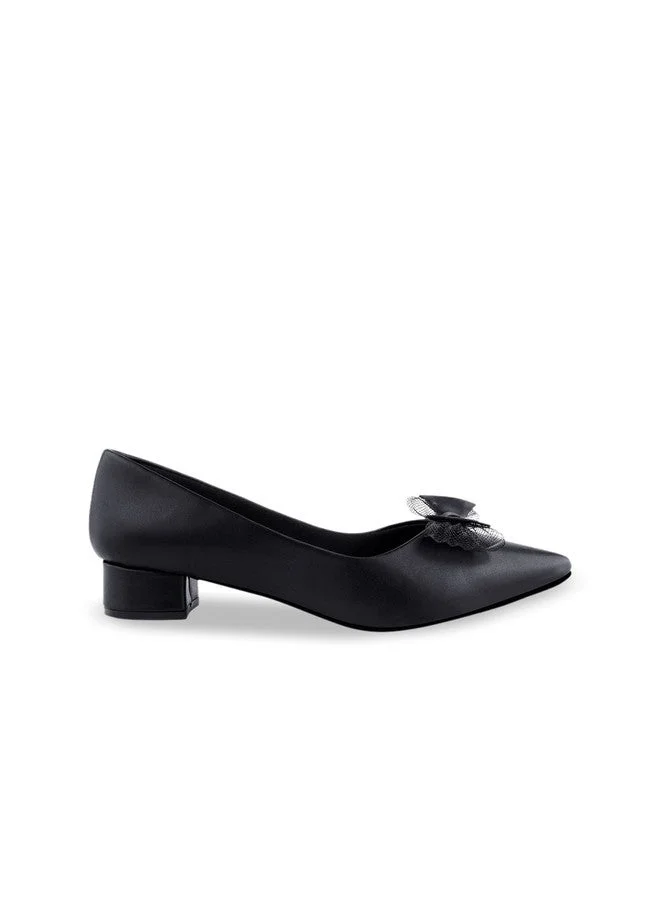 Shoetopia Shoetopia Girls Block Pumps with Bows