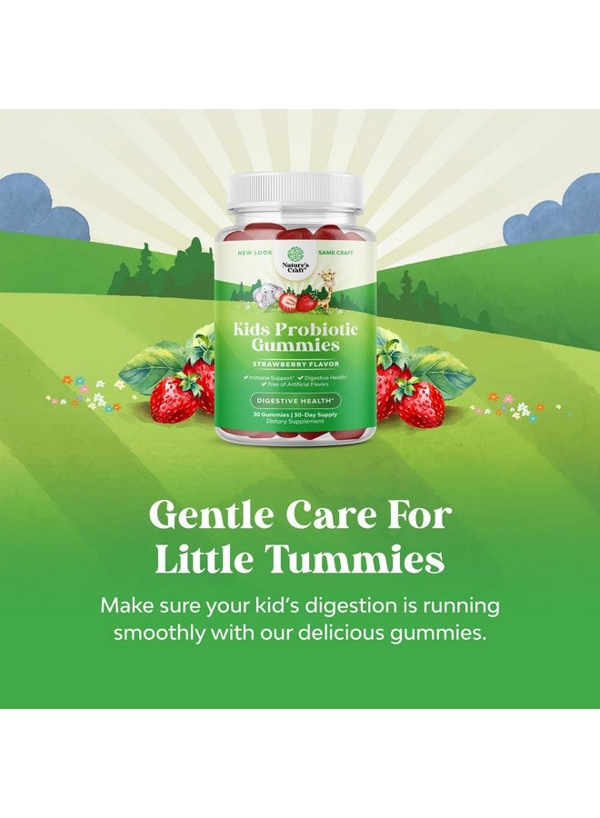 Natures Craft Immune Booster Kids Probiotic Gummies - Bacillus Subtilis Probiotic for Kids Upset Stomach Body Cleanse Immune Boost and Colon Detox - Constipation Relief and Digestive Health Kids Vitamins Gummy - Image 3