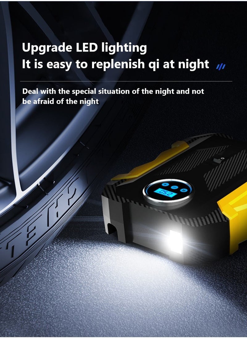 Changli - Digital Air Compressor, Digital Car Tyre Inflator, Air Compressor,150 PSI Fast Tire Pump,Car Auto Pump Portable Tire Inflator, with Auto Stop and LED Light 12V for for Car/Motorcycle/Bicycle/Ball - Image 1