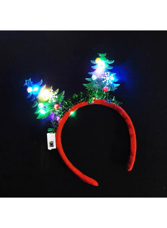 Stall Toy Night Market Explosions Luminous Headband Stall With Light Small Gift Headwear Cat Ear Rabbit Ear Headband Bar-Color:Tree Headband - Image 1