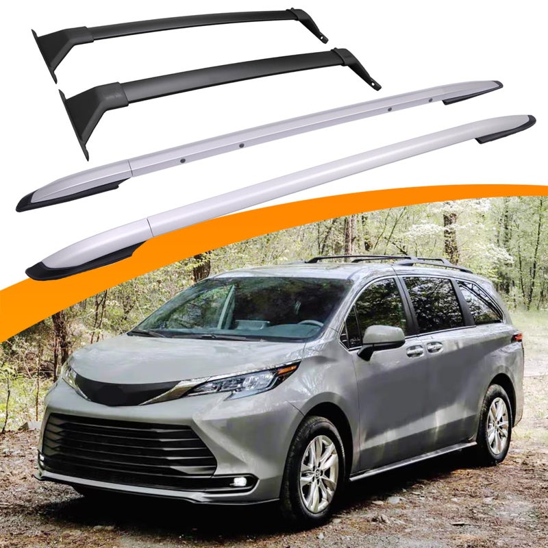 Snailfly 4PCS Roof Rack Cross Bars Fit for Toyota Sienna 20212025 200 LBS Side Rails Crossbar Cargo Accessories