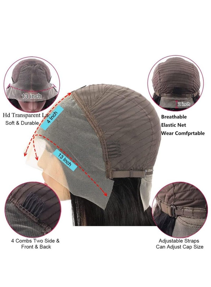 إستيل شعر مستعار بوب قصير شعر بشري 13x4 باروكة دانتيل أمامي للنساء ذوات البشرة السمراء باروكات بدون صمغ شعر بشري لون مقطوع مسبقًا رقم 8 - Image 4
