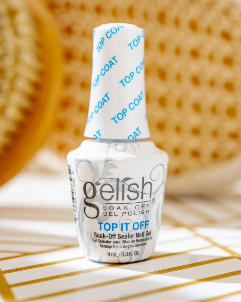 Gelish MINI Top It Off - 9ml Sealer Top Coat LED Gel Polish, High-Gloss Top Coat for Long-Lasting Shine and Durability - Perfect for Professional and At-Home Use