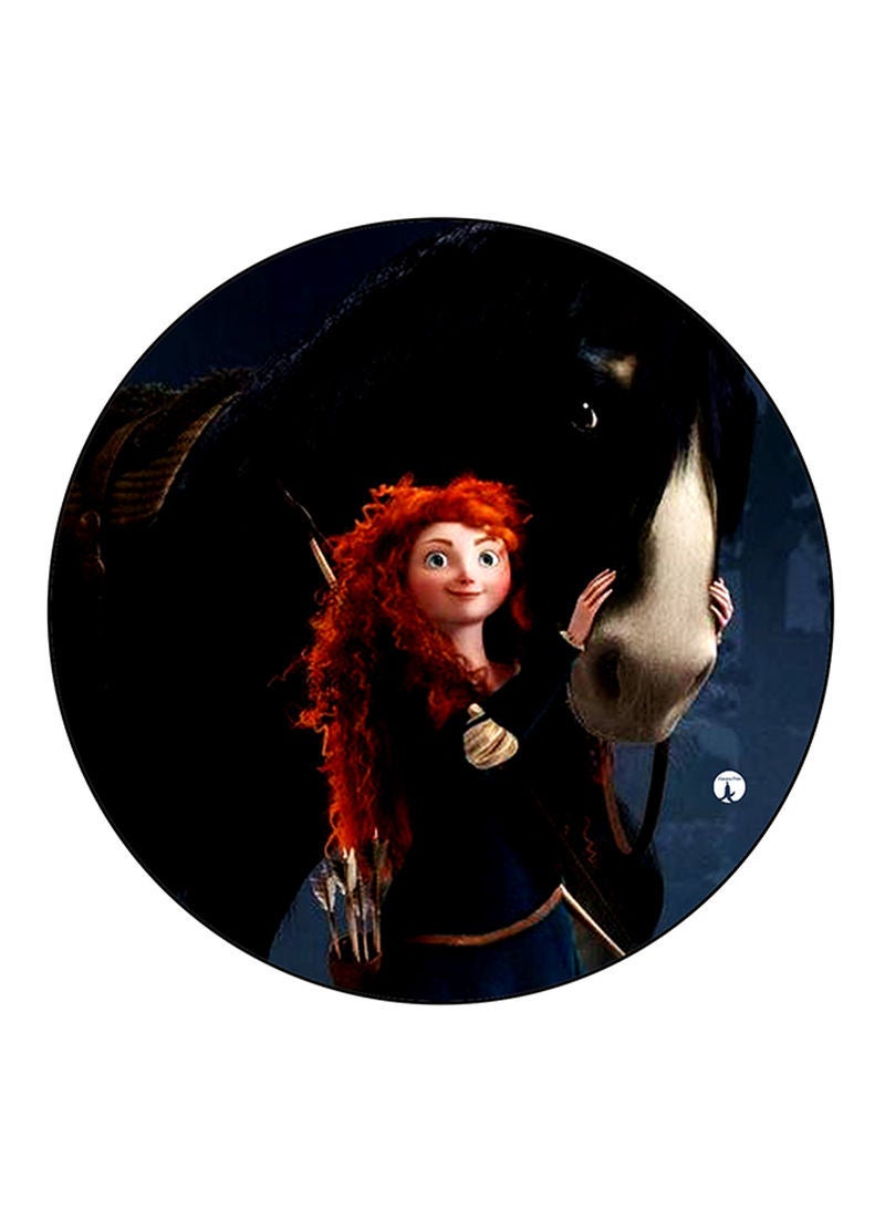 RKN Disney Printed Mouse Pad  Round  Multicolour