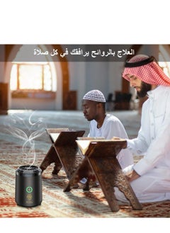 Oud Bukhoor [Upgrade] Electric Mini Incense Burner Portable USB Rechargeable Aroma Diffuser Black  - Image 3
