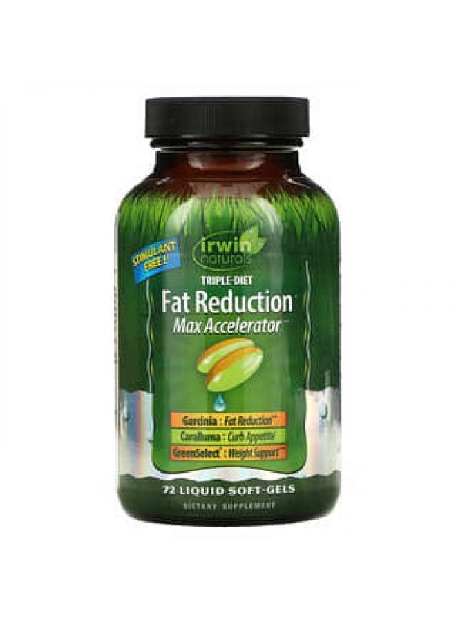 Irwin Naturals Irwin Naturals Triple-Diet Fat Reduction+ Max Accelerator 72 Liquid Soft-Gels 