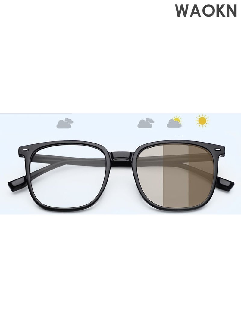 WAOKN Blue Light Blocking Glasses Computer Reading Gaming TV Phones Eyeglasses Fashion Anti Eyestrain UV Eyewear for Women Men,Transparent Lenses Eyeglass Suitable for Computer & Gaming - Image 5