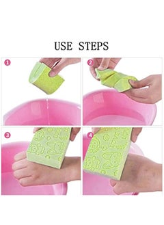SYOSI Body Exfoliating Sponge, 3 Pieces Baby Shower Brush Soft Bath Sponge Body Cleaning Sponge For Baby Adults/Kids Men Women Soft Body Skin Bath Shower Spa Brush Smooth  - Image 5