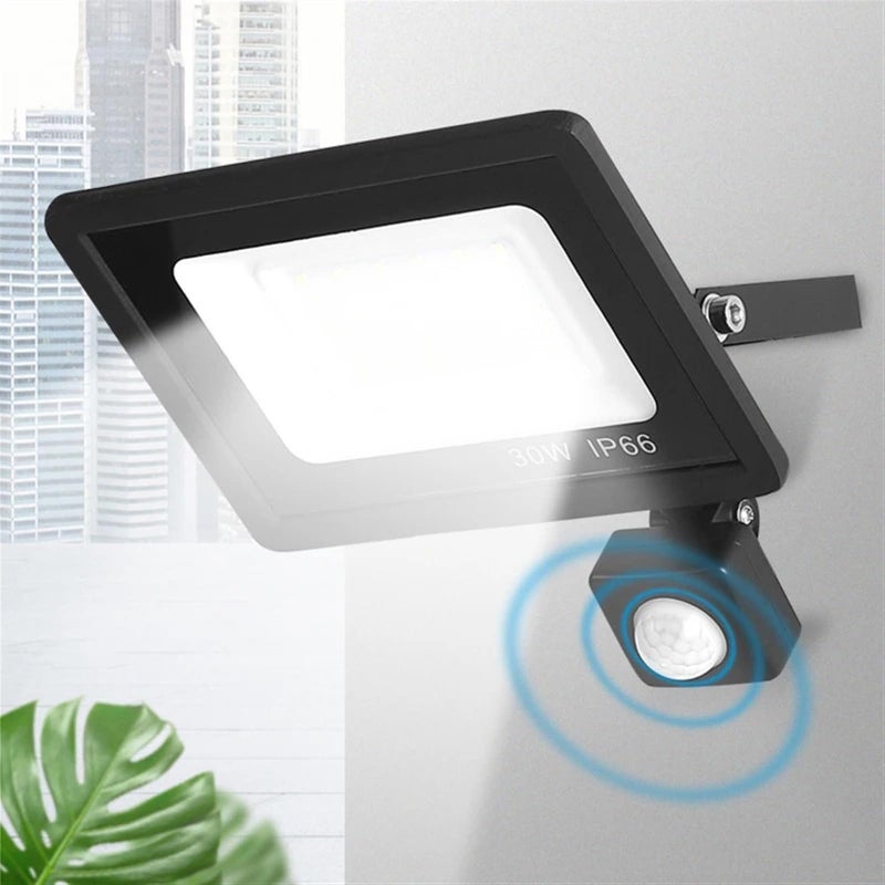 Smart Sensor LED Flood Light Outdoor Wall Light 20W White Waterproof Garden Spotlight - Image 4