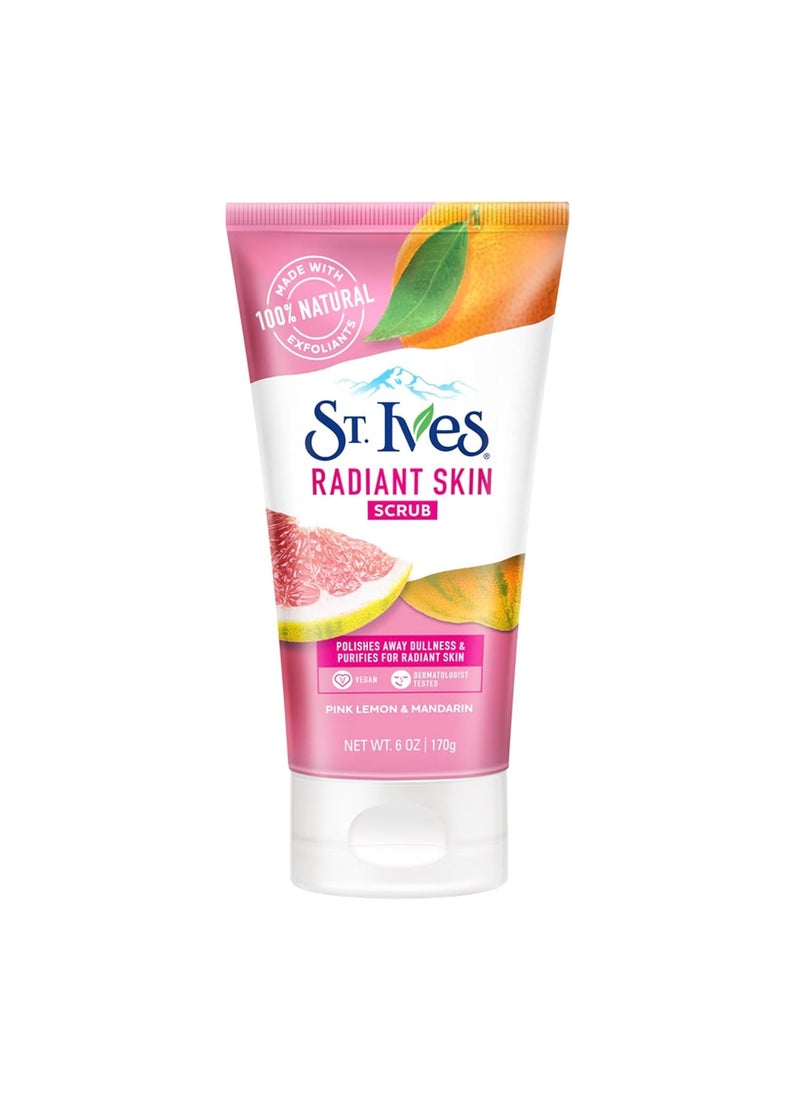 ST. Ives St Ives Radiant Skin Face Scrub Pink Lemon and Mandarin Orange 6 oz 
