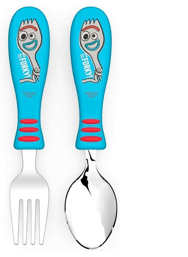 Zak Designs Disney Pixar Forky Toy Story 4 Kids Spoon & Fork Flatware Set  - Image 1