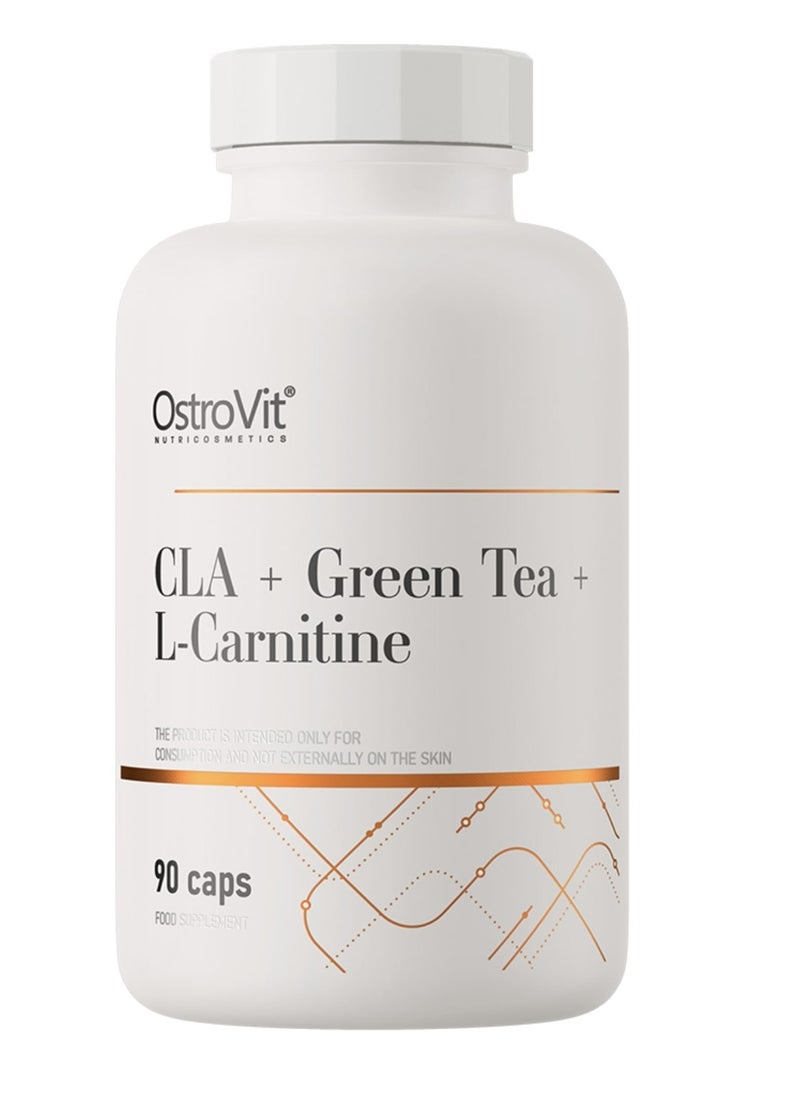 OstroVit - OstroVit CLA  Green Tea  L-carnitine 90 Caps - Image 1