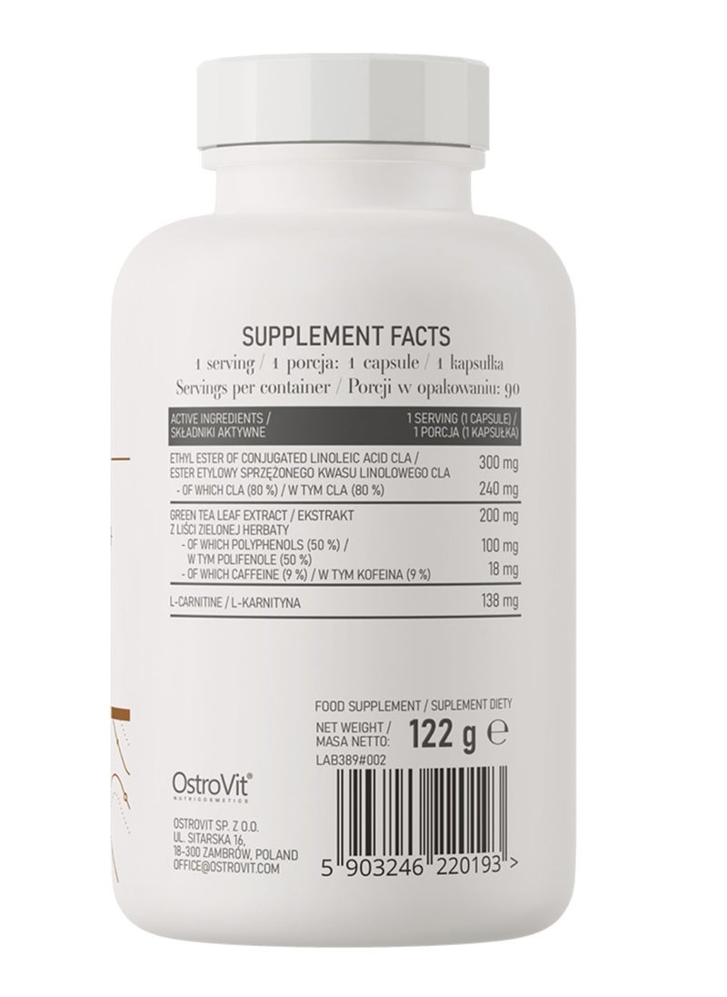 OstroVit - OstroVit CLA  Green Tea  L-carnitine 90 Caps - Image 1
