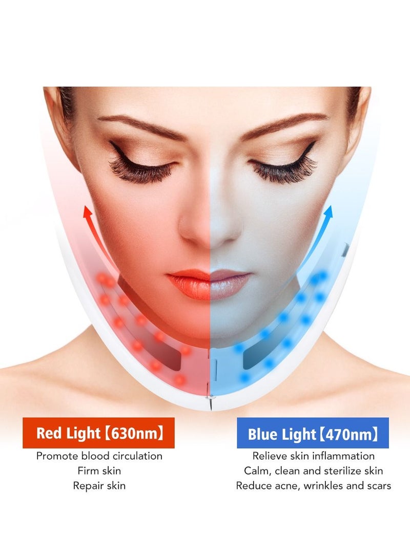 Generic EMS Facial Lifting Device LED Photon Therapy Face Slimming Vibration Massager Double Chin V Line Lift Belt Cellulite Jaw Device  - Image 3
