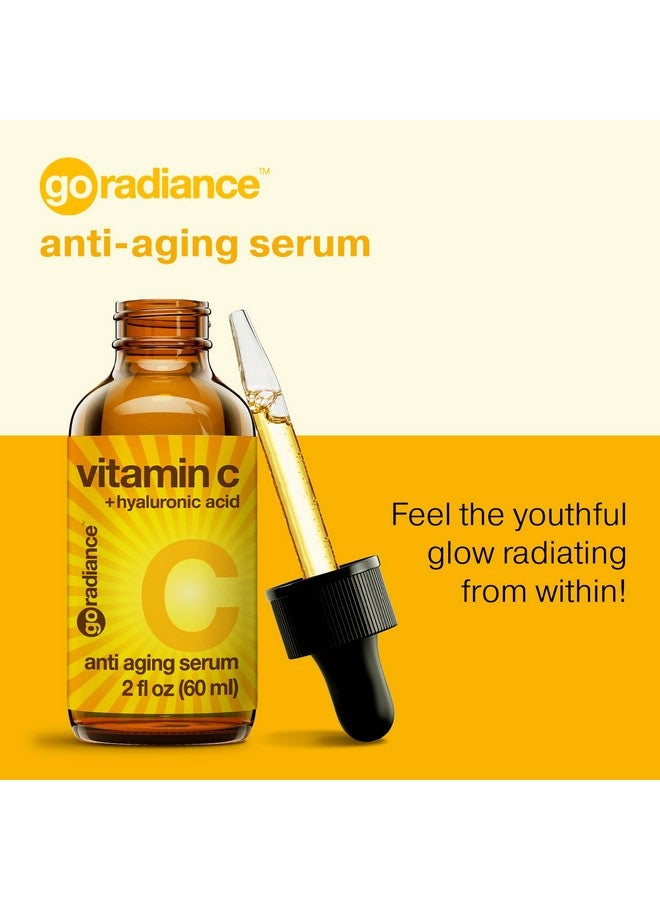 Go Radiance Double Size (2OZ), 20% Vitamin C Serum for Face with Hyaluronic Acid, Face Serum Vitamin C, Vitamin C for Face Serum for Women, Vitamin C Oil for Face, Vit C Serum for Face, Vitamin C Face Serum  - Image 2