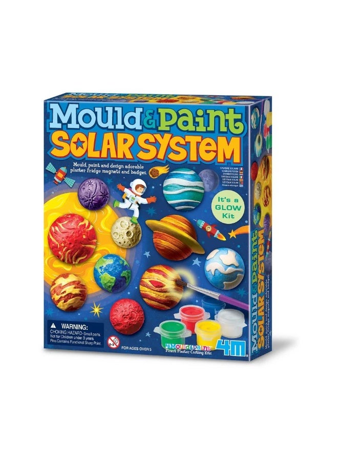 4m Mould & Paint Solar System Glow-In-The-Dark Craft Kit (18.5 X 15.2 Cm) - Image 1