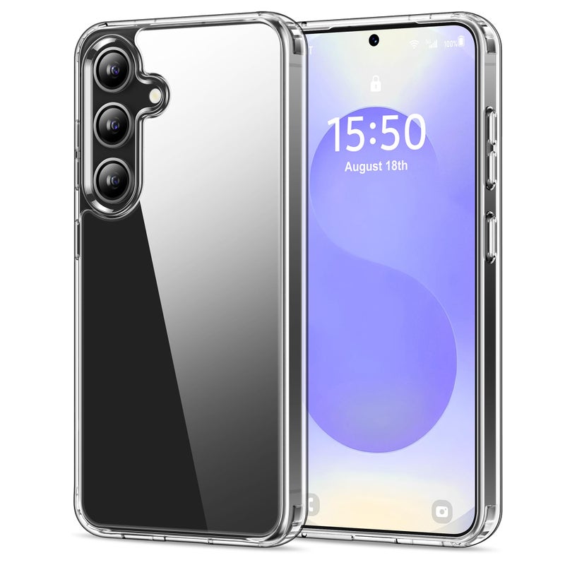 HOOMIL Case for Samsung Galaxy S25 6.2-Inch, Non-Yellowing, Drop Protection, Anti-Scratch Transparent Hard Back Phone Cover - Crystal Clear - Image 1
