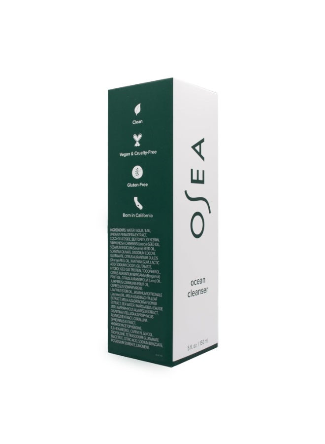 OSEA Ocean Cleanser 5 oz - Nourishing Facial Cleansing Gel - Mineral-Rich Face Wash - Gentle Face Cleanser - Clean Beauty Skincare - Vegan & Cruelty-Free Facial Wash - Image 4