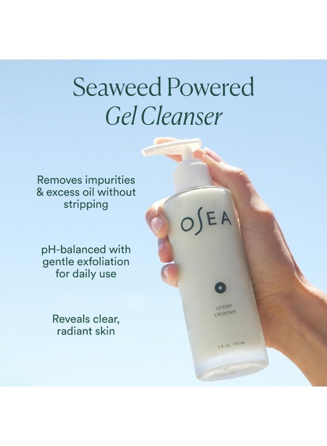 OSEA Ocean Cleanser 5 oz - Nourishing Facial Cleansing Gel - Mineral-Rich Face Wash - Gentle Face Cleanser - Clean Beauty Skincare - Vegan & Cruelty-Free Facial Wash - Image 3