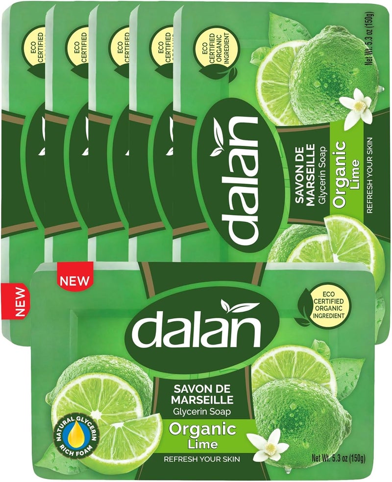 Dalan Glycerin Soap with Organic Lime 150g Pack of 6