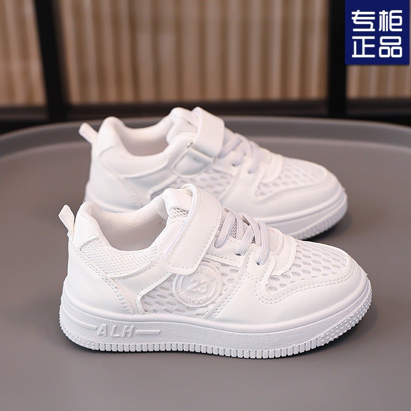 Summer Kidsren'S White Shoes For Boys And Girls, Breathable Casual Mesh Panel Shoes, Baby Shoes - Image 2