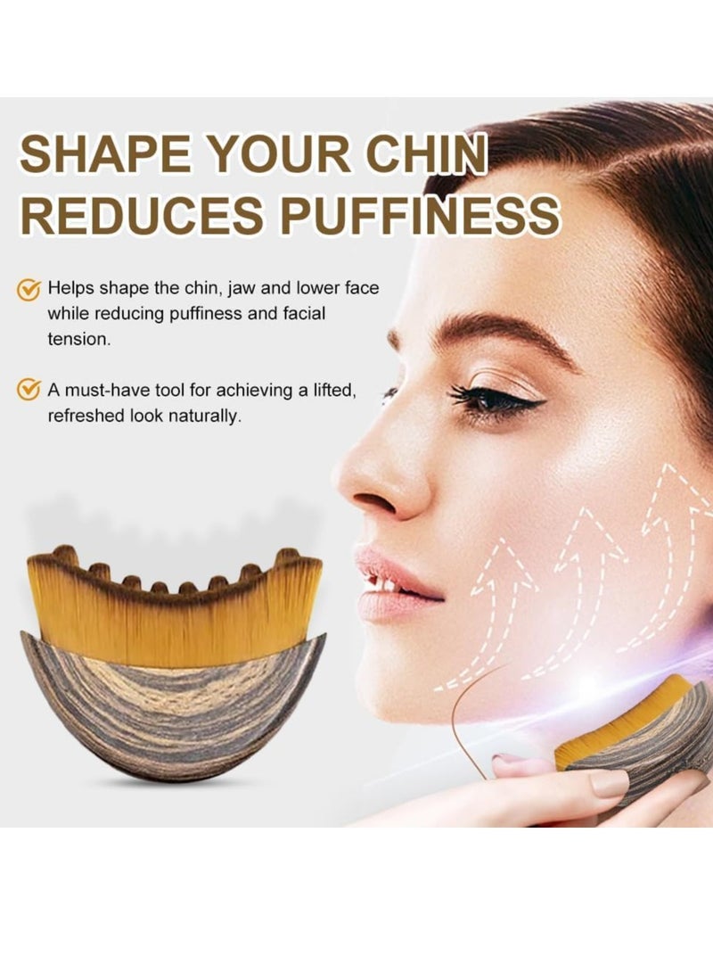 إسكدنيا اللمفاوي كفاف فرشاة الوجه ، والنحت خط الفك والفك السفلي ، مدلك الوجه الصرف الصحي ، وتصميم مريح الجلد المناسب بدقة ( 1PCS ) - Image 2