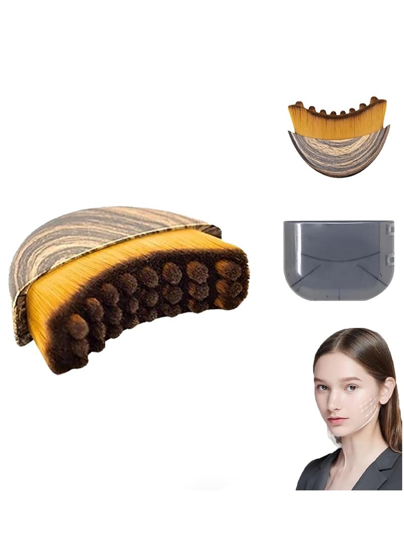 إسكدنيا اللمفاوي كفاف فرشاة الوجه ، والنحت خط الفك والفك السفلي ، مدلك الوجه الصرف الصحي ، وتصميم مريح الجلد المناسب بدقة ( 1PCS ) - Image 1