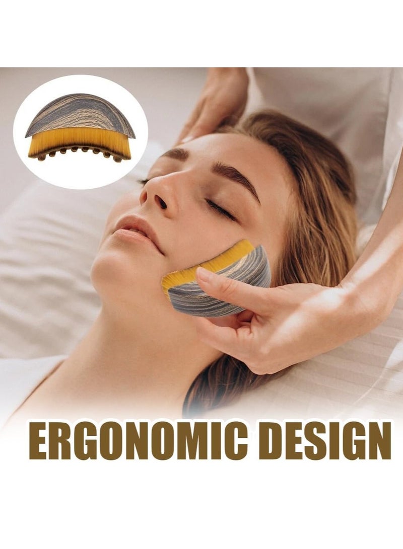 إسكدنيا اللمفاوي كفاف فرشاة الوجه ، والنحت خط الفك والفك السفلي ، مدلك الوجه الصرف الصحي ، وتصميم مريح الجلد المناسب بدقة ( 1PCS ) - Image 5