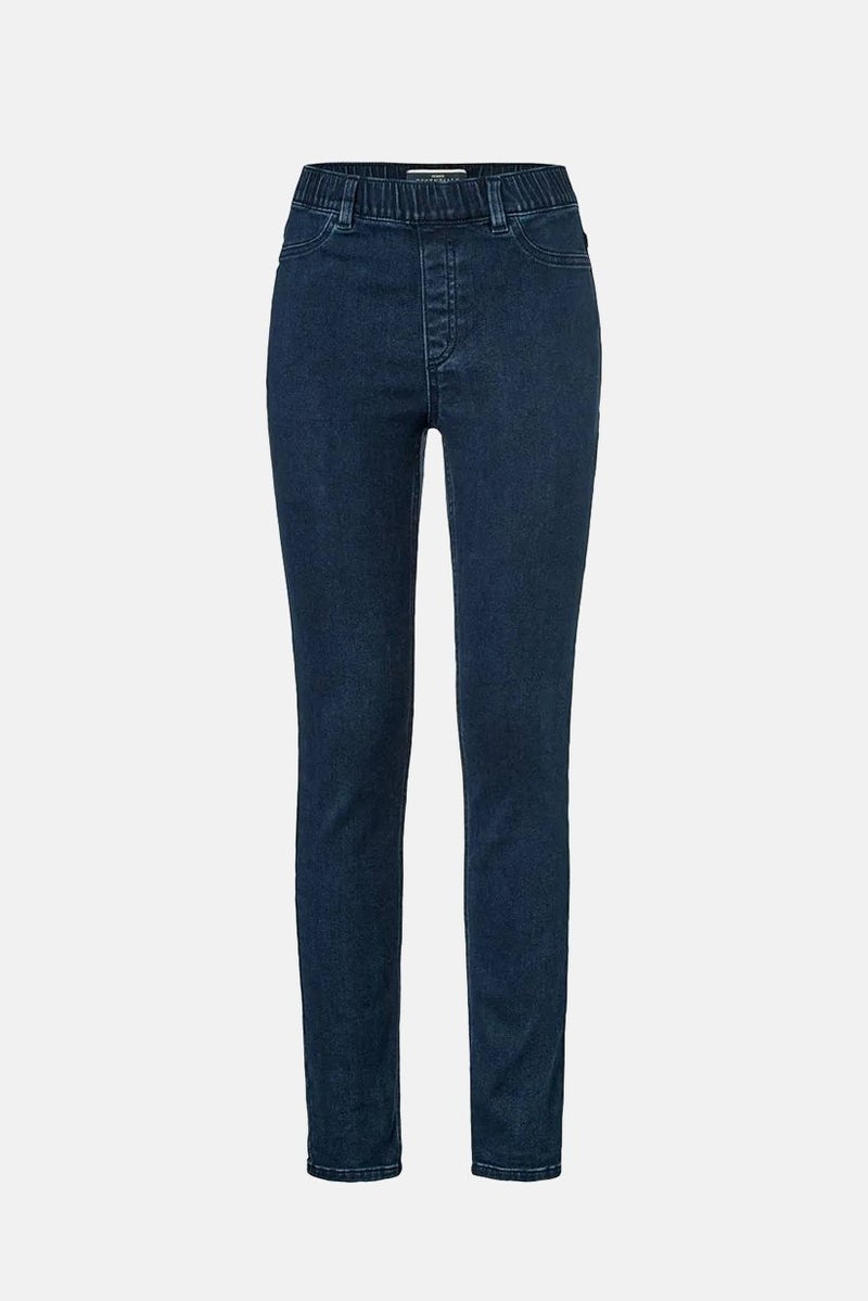 Tchibo Women Regular Fit Chambray Non Stretchable Jeans, Navy Blue - Image 2