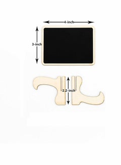 Excefore 10 Pack Mini Chalkboards Signs with Easel Stand Small Rectangle Chalkboards Blackboard Wood Place Cards for Weddings Birthday Parties Message Board Signs and Event Decoration  - Image 4