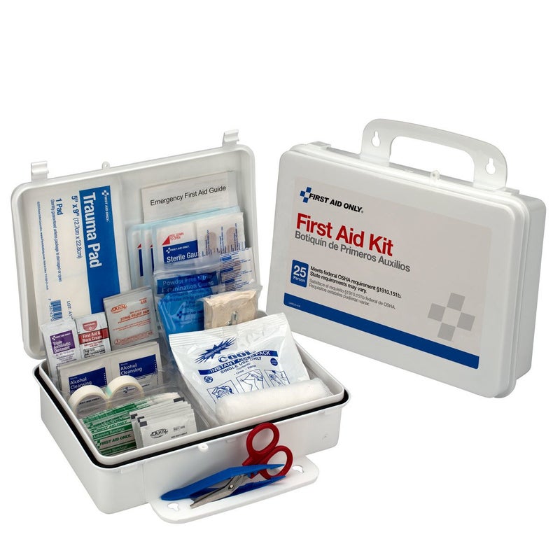 First Aid Only 6082 25Person Emergency First Aid Kit for Office Home and Construction 95 Pieces White - Image 2