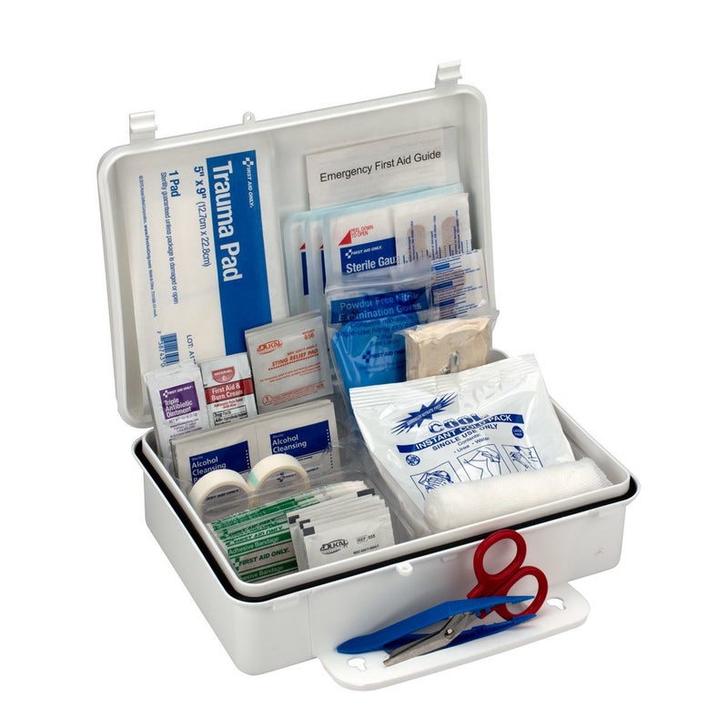 First Aid Only 6082 25Person Emergency First Aid Kit for Office Home and Construction 95 Pieces White - Image 1