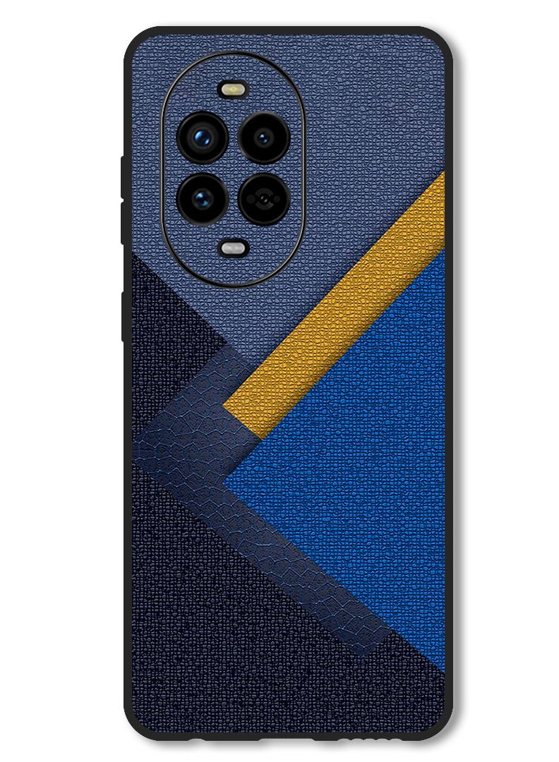 Theodor Case Compatible with Huawei Nova 13 Pro Protection Shockproof Bumper Cover Triangles Leather Shades Pattern - Image 1