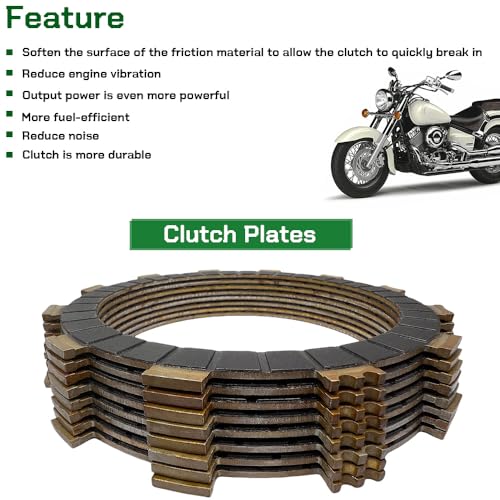 WEICHENGXIN Clutch Kit Heavy Duty Springs & Cover Gasket Compatible with Yamaha V Star 1100 XVS1100AW Classic XVS1100 Custom XVS1100 Midnight Custom XVS1100AT Silverado XVS1100A Classic 1999-2009 - Image 2