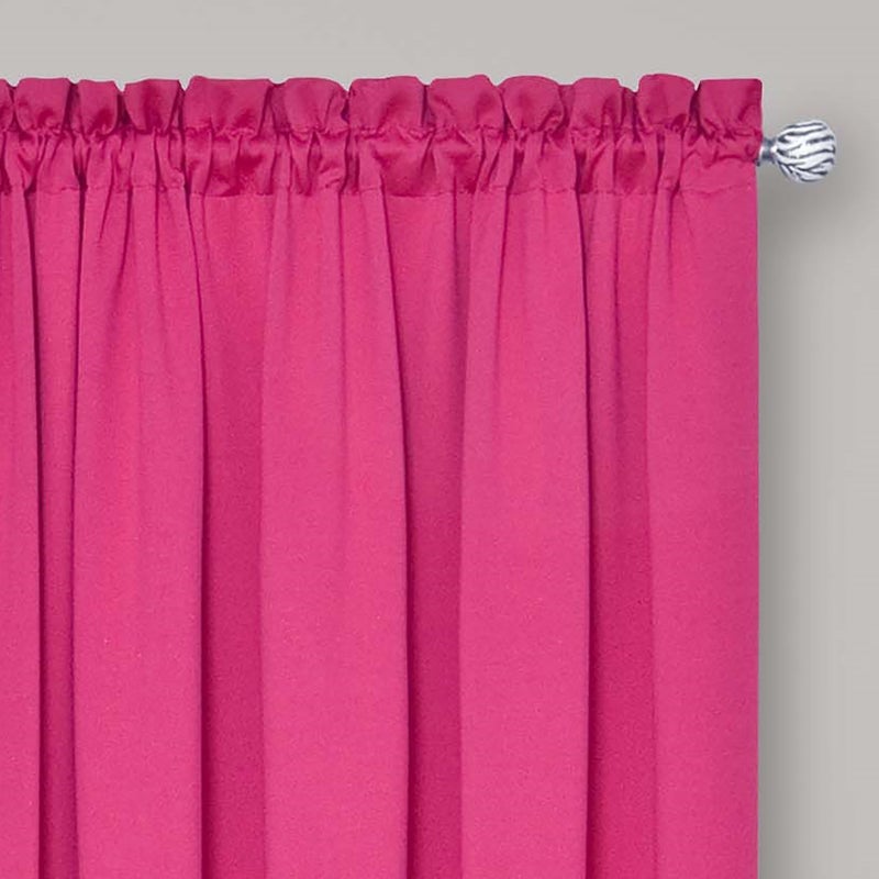 Eclipse Solid Thermapanel Pair, Room Darkening Rod Pocket Curtain, Window Curtain for Bedroom and Living Room, (2 Panels), 52 in Wide x 84 in Long, Pink - Image 2
