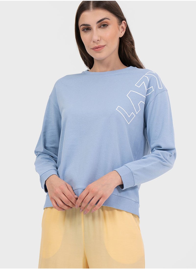RINA - Crew Neck Sweatshirt - Image 1