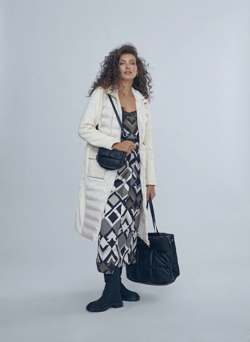 Lola Casademunt Quilted jacket with sleeve detail