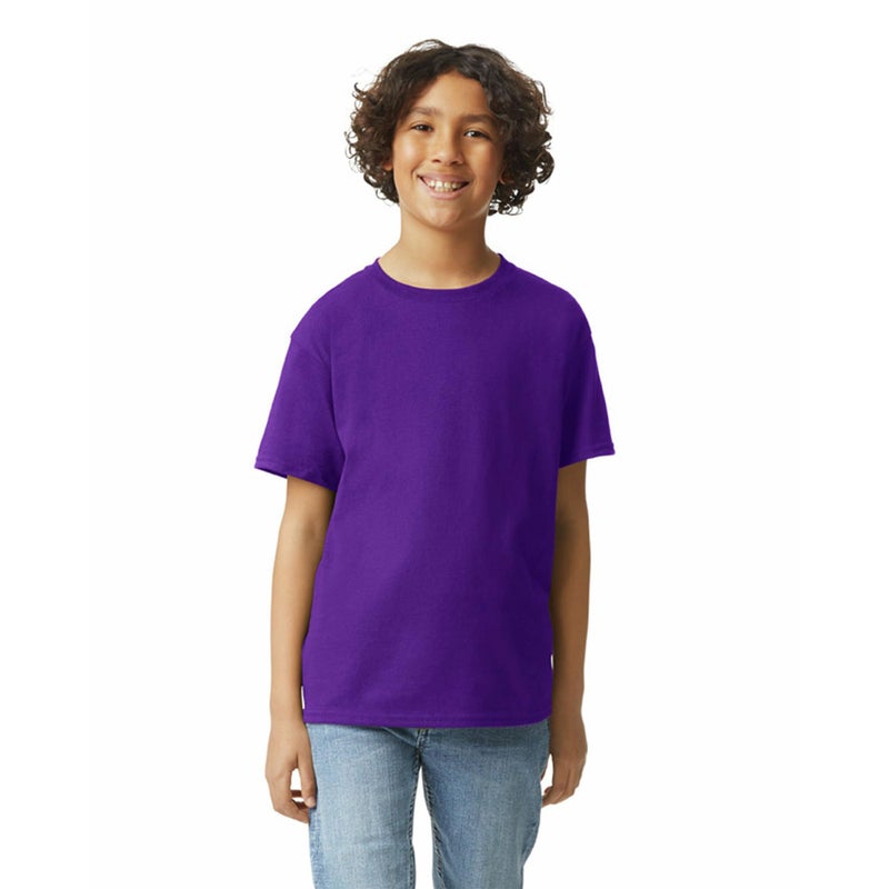 Gildan Unisex Child Ultra Cotton T-shirt, Style G2000b, Multipack, Purple, Small US - Image 2