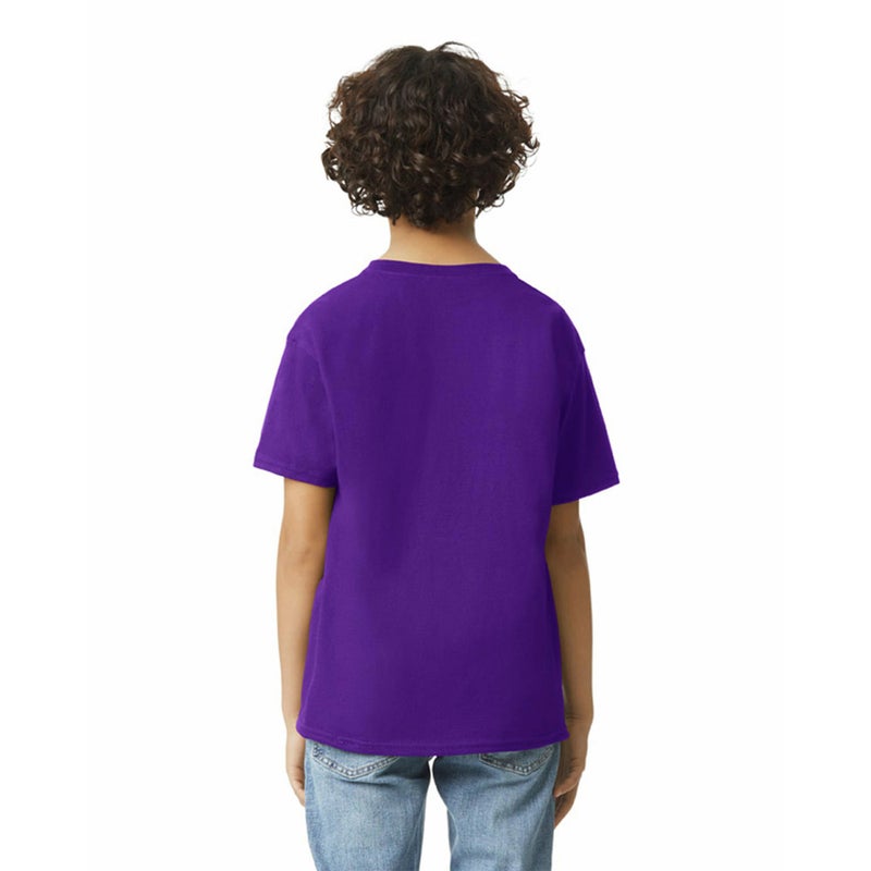 Gildan Unisex Child Ultra Cotton T-shirt, Style G2000b, Multipack, Purple, Small US - Image 4