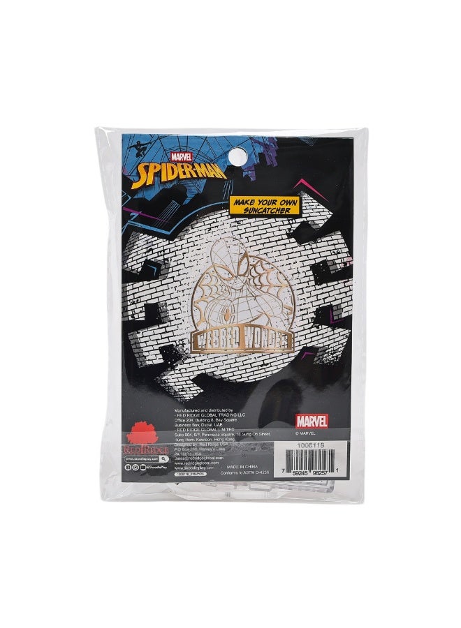 Disney Marvel Spider-Man Make Your Own Suncatcher | Painting Kit | Art & Craft For Kids | Fun Staycation Activity | Age 3+ - Image 1