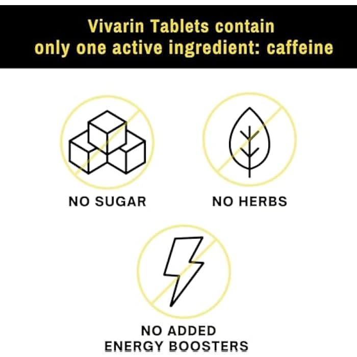 Vivarin, Caffeine Pills, 200mg Caffeine in Each Tablet, Safely and Effectively Helps You Stay Awake, Alertness Aid, Energy Supplement, 16 Tablets - 5 Pack - Image 5
