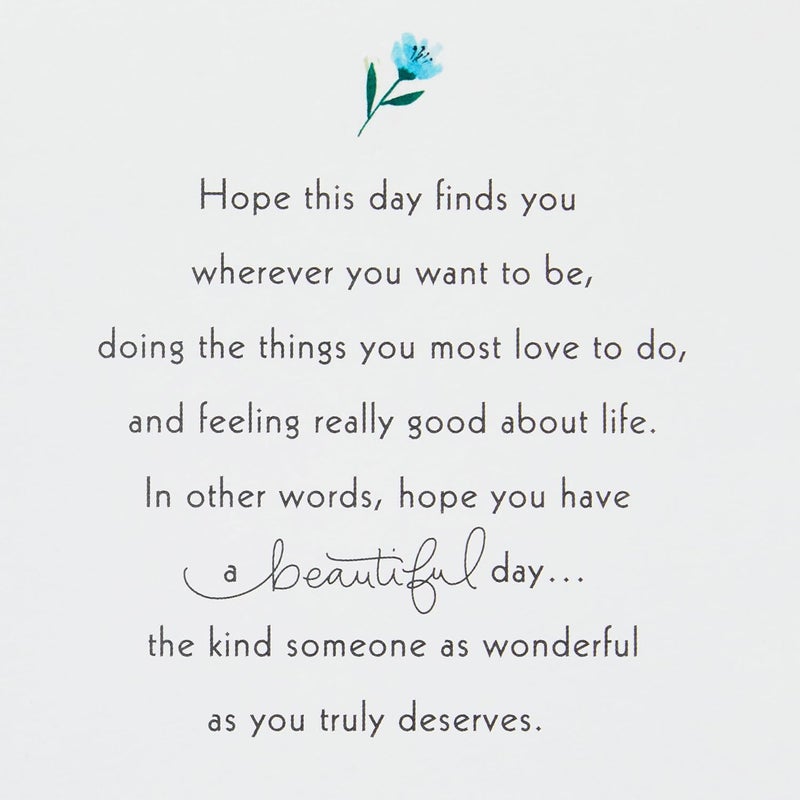 Hallmark Paper Wonder Pop Up Birthday Card for Women - Beautiful Day - Image 4