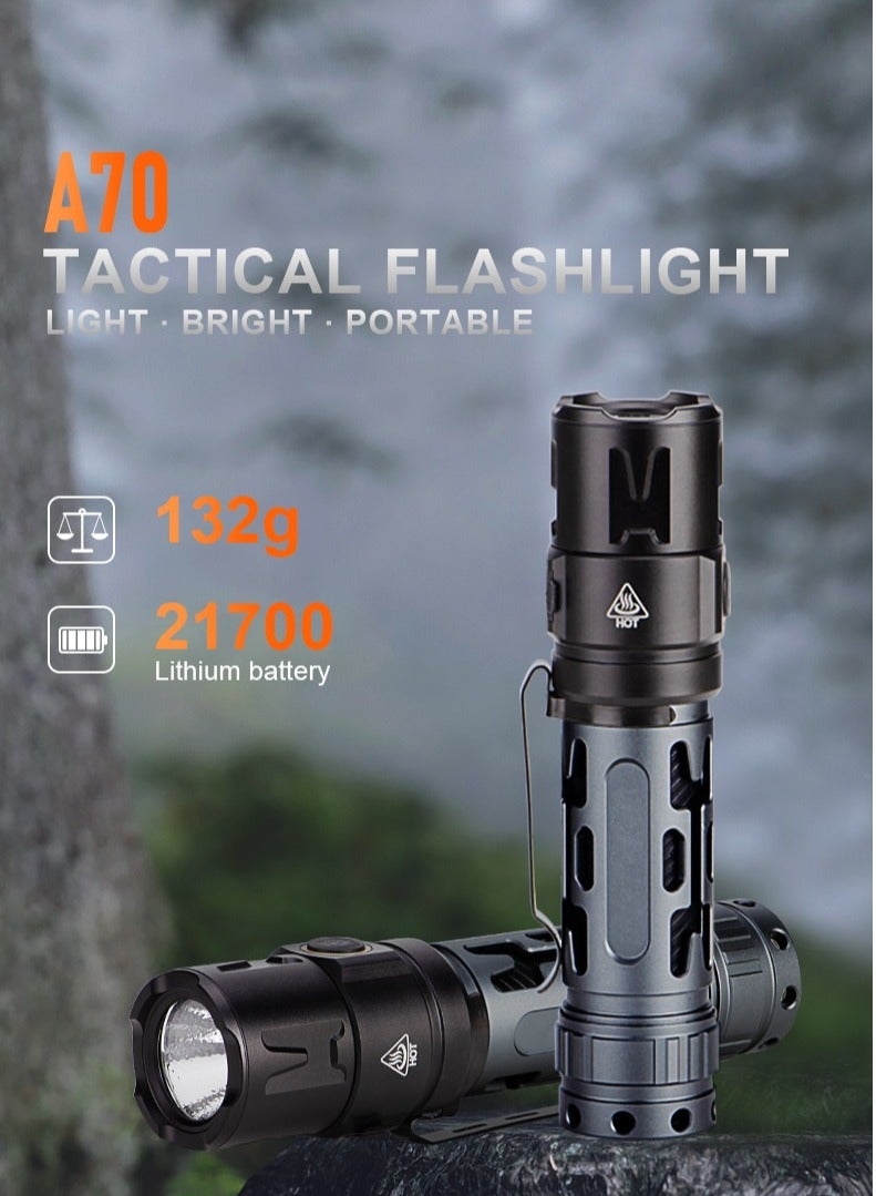Tactical Torch Rechargeable  - Extremely Bright (High Lumens) - Waterproof IPX4-5 Light Modes + Memory  - Long Running Time - Image 2