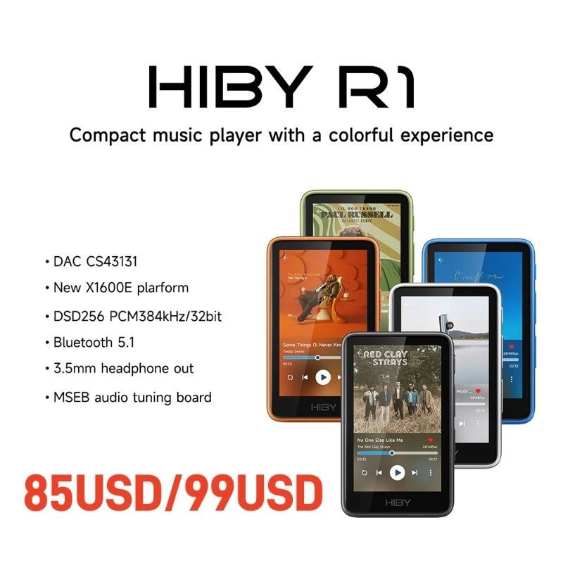 HiBy R1 HiFi MP3 Music Player, USB Dac, WiFi Bluetooth 5.1, Dsd256 PCM384kHz/32bit, X1600e Cs43131 Mseb Web Radio, 3.5mm Output, White - Image 3