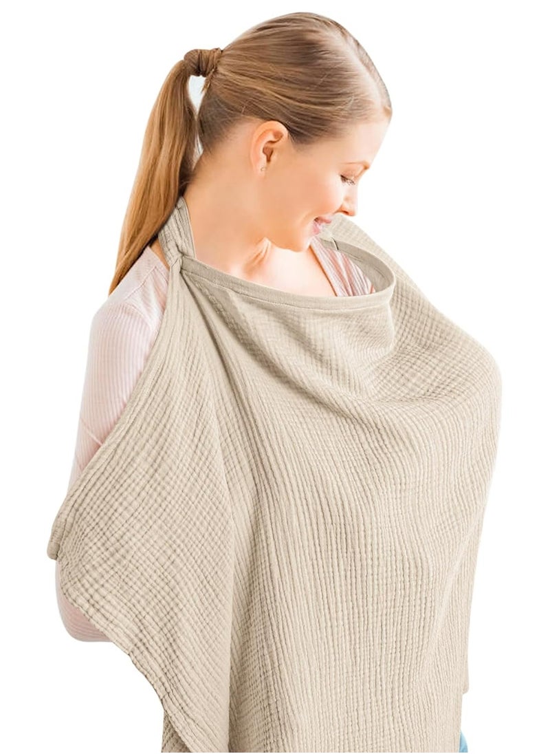 McDou Muslin Nursing Cover for Baby Breastfeeding New cotton newborn lactation apron lactation scarf shawl  - Image 1