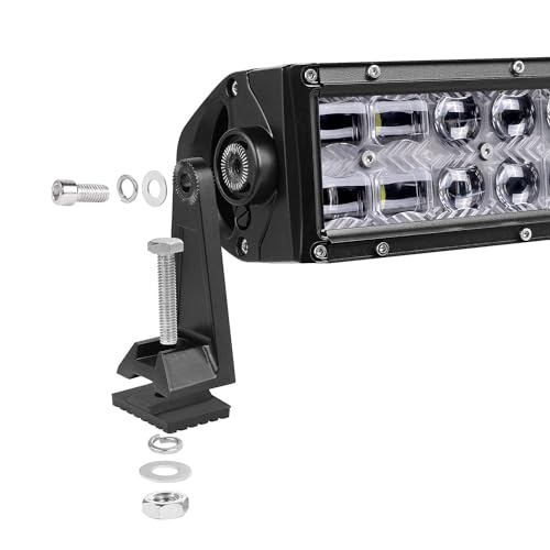 AKD Part Side Brackets, AKD Part Light Bar Mounting Brackets Kit Universal Side Mount Offroad Truck LED Bar Mounts 2 Pack - Image 4